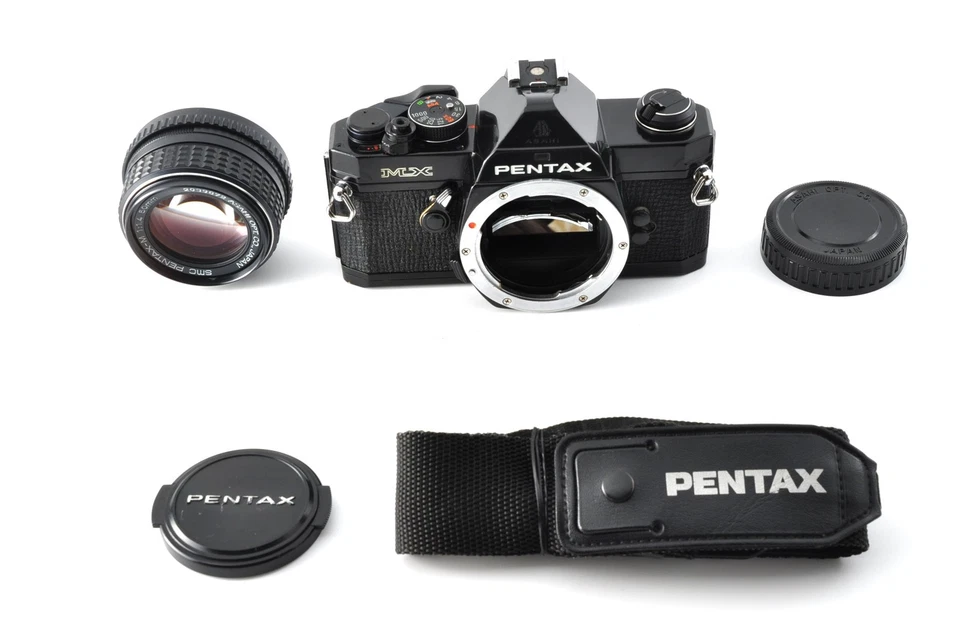 [N MINT] PENTAX MX Black SLR Film Camera SMC P 50mm F/1.4 Lens From JAPAN - Image 3 of 4