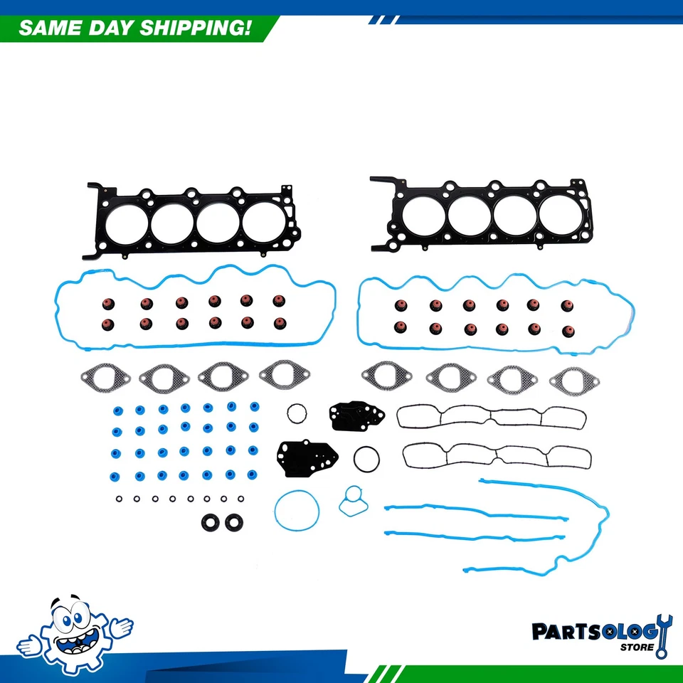 Juego de culata DNJ HGB4218 con kit de pernos de cabeza para Ford Mustang 2010 4,6 L SOHC Foto 2 de 3