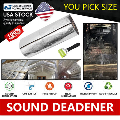 THICKEN ALUMINUM FOIL SOUND DEADENING INSULATION HEAT BARRIER NOISE REDUCTION
