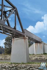 Walthers Cornerstone 933-4550 HO Single-Track Bridge Concrete Piers