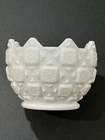 Vintage Westmoreland Milk Glass Candy Dish "Old Quilt" Pattern