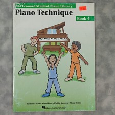 Hal Leonard Piano Technique Book 4 Student Piano Library c2000 Level 4 Method