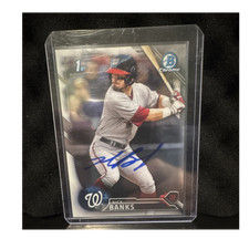 Topps 2016 Bowman Draft Chrome 1st Bowman Auto BDC-79 Nick Banks Nationals