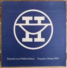 Faltblatt &uuml;ber die Keramik aus Haldensleben - Angebot Herbst 1967 - DDR