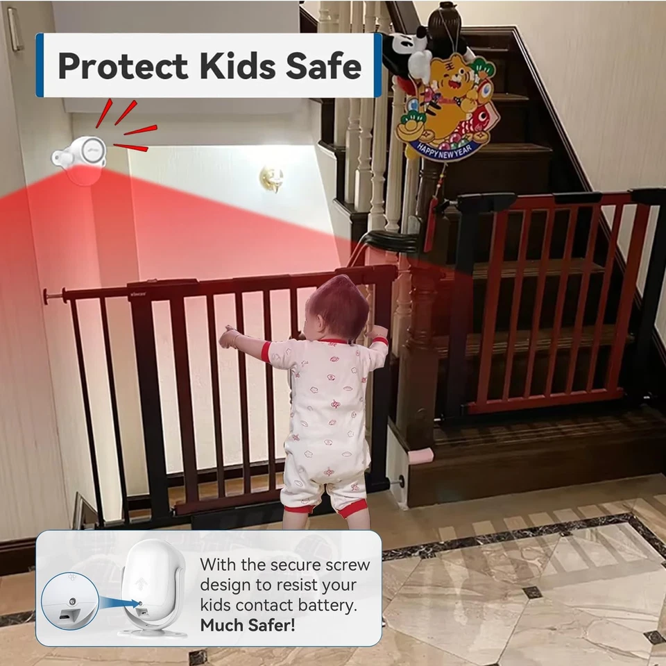 125dB Loud Motion Sensor Alarm with 328ft Remote Control (40ft PIR Detector, ... - Image 3 of 4