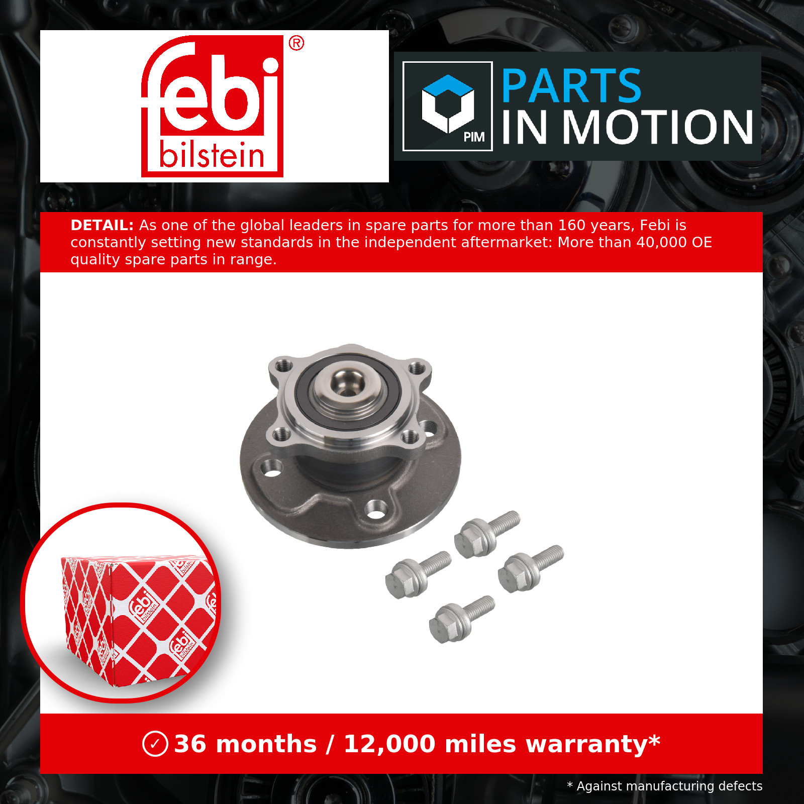 FEBI BILSTEIN 31078 Wheel Bearing Kit Rear Right Left Suspension Fits Mini - Image 11