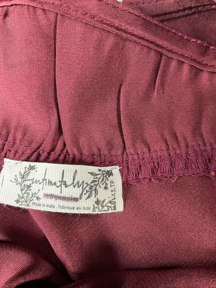 Vestido sin Mangas Intimately Free People XS Sweetheart Babydoll Bordado Hada Tanque Foto 3 de 4