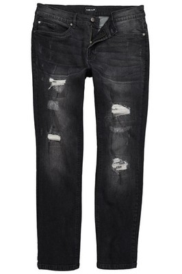 Men Plus Herren große Größen Jeans Bauchfit Regular Fit 5 Pocket Destroys 835462