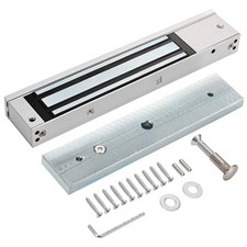 Electric Magnetic Lock 280KG/600LBS Force, 12V NC Mode, Access Control for Me...