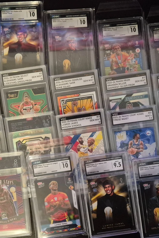 Lamine Yamal und NBA Slabs/Einezlkarten