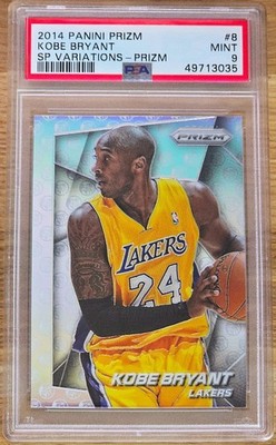 2014-15 Panini Prizm Silver SP Variations Kobe Bryant PSA 9
