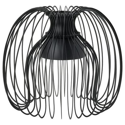 IKEA KALLFRONT Pendant Lamp Shade   Black Curved Metal Wires -13'' 905.001.64-NEW
