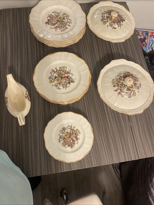 Empire England Geschirrset Terrinen Teller Sauciere China Vintage Set  