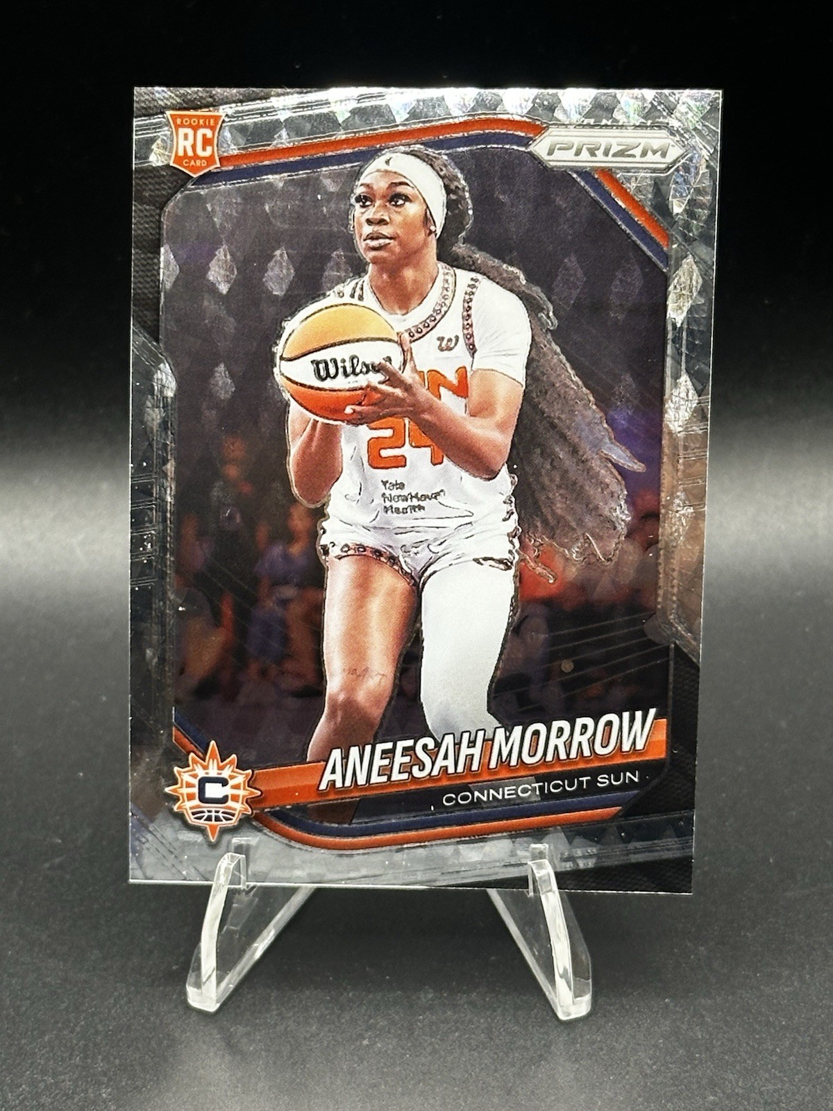 2025 Panini WNBA Prizm Aneesah Morrow RC Swirl Hobby Exclusive #79 Sun SP