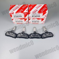 4x Genuine 42607-0c07008010 Tpms Tire Pressure Sensors For Toyota Sienna Tundra
