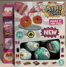 NEW MINI VERSE SERIES 3 MAKE IT MINI FOOD IN BOX LOT OF 20 BALLS COLLECT ALL