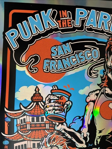 Punk In The Park 2025 Festival Foil Poster Pennywise, Screeching Weasel MINT - Picture 2 of 5