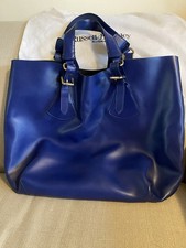 Russell & Bromley Blue Leather Tote Bag
