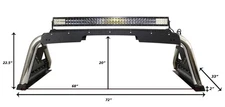 Go Rhino 911600T Sport Bar 2.0 for 2011-2023 Chevrolet Silverado/GMC Sierra/Ford