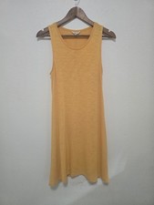 Madewell Womens Highpoint Tank Dress in Heathered Pollen Size M