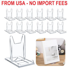 12 Pack Acrylic Book Stand for Display Adjustable Clear Display Holder Easel Col
