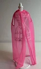 Vintage Barbie Hot Pink Sheer Sleeveless Robe