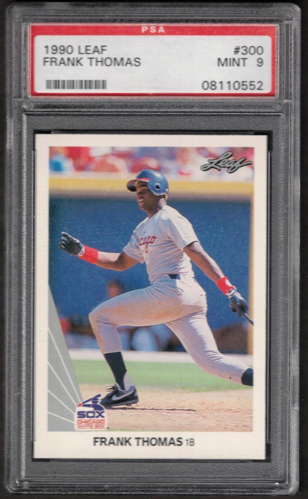 1990 Leaf #300 FRANK THOMAS Rookie PSA 9 Mint Chicago White Sox
