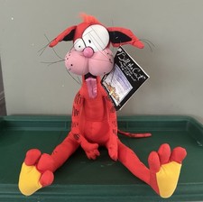Vintage 1987 Bill the Cat Plush 15  Dakin Bloom County Comic Sitting Cat w/ Tag