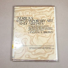 Africa's Contemporary Art and Artists By Evelyn S. Brown 1966 Hardcover 1st Ed