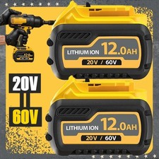 2 Pack 12AH for DeWalt FLEXVOLT 20V/60V MAX Battery Lithium-ion DCB609 DCB606-2