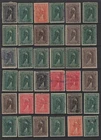Collection of 36 Old Revenue Stamps