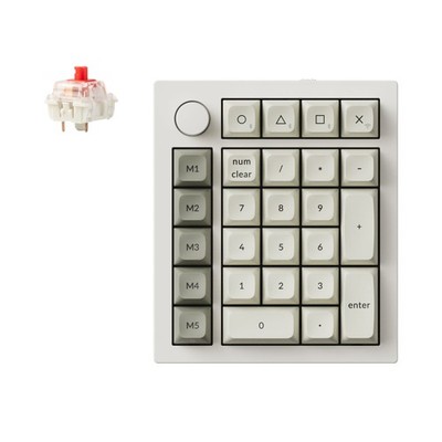 Keychron Q0 Max QMK Custom Wireless Number Pad Ziffernblock Knob Gateron Red
