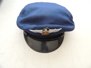 Official Republic Of Korea ROK Air Force Officer Hat Blue Named