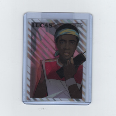 STRANGER THINGS 2025 TOPPS HIGH-TEK LUCAS/CALEB MCLAUGHLIN GLAM INSERT  SSP!