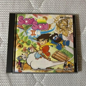 SonSon2 PCEngine HuCard Japan Action Tested Working NECAvenue CAPCOM 1989 Rare