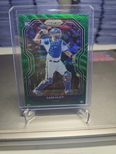 2021 Panini Prizm Sam Huff Rookie Green Wave Prizm #116