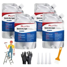 4PK Concrete Crack Sealant,Premium Crack Filler, Waterproof Repair Sealant Caulk