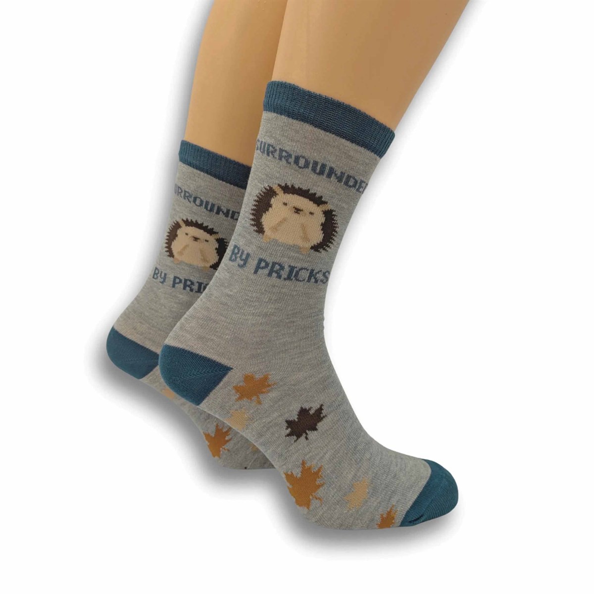 Surrounded By Pricks Socks - Size 4 - 8, Socks, Animals, Gift