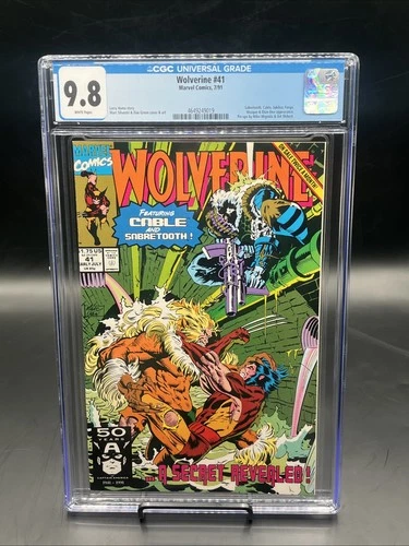Wolverine #41 (Marvel Comics Early July 1991)CGC Graded 9.8 White Pgs Key Issue