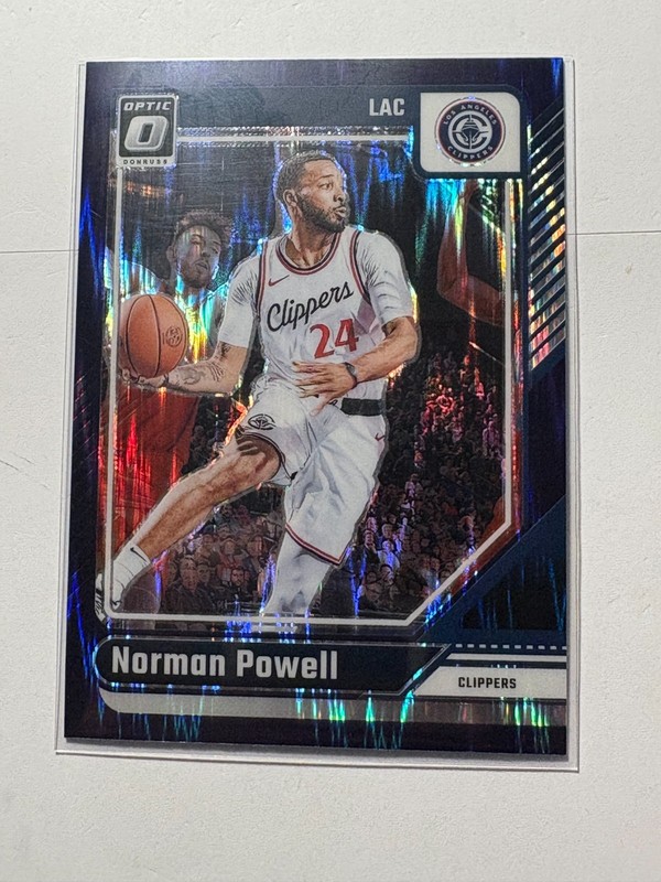 Norman Powell 2024-25 Donruss Optic Purple Shock Los Angeles Clippers