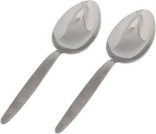 2-Pack Chef Kunz Sauce Spoon Silverware 18/10 Stainless Steel Silver Culinary