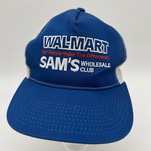 Walmart Museum Sam’s Club Blue Trucker Hat Mesh Snapback Cap Rare Fast ...
