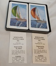 VTG Kem Plastic Playing Cards Spinnaker 1989 ...