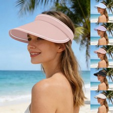 Wide Brim Sun Visor Cap - Breathable UV Protection Hat for Beach, Golf Summer