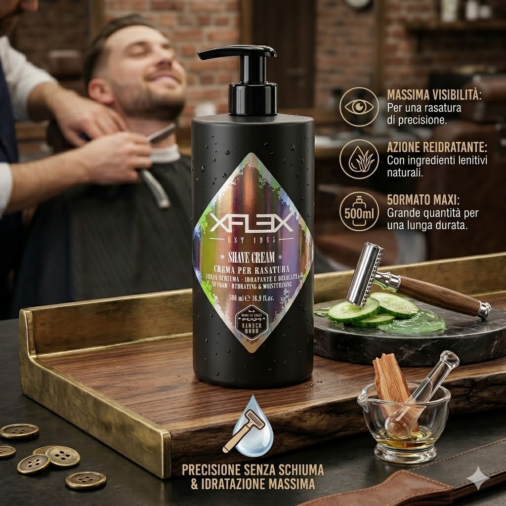 Crema per rasatura Shave Cream 500 ml 01240 - Immagine 2