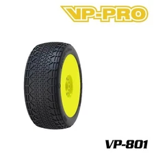 High Quality 1/8 RC Buggy Tire VP PRO VP 801G Impulse Evo Glued 17mm Nut Racing
