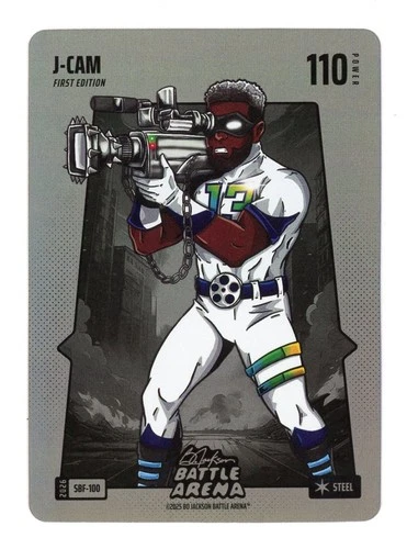 2026 Battle Arena #SBF-100 Junior Caminero J-Cam Steel Silver Battlefoil