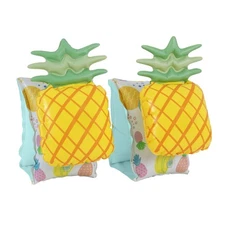 In The Swim Pineapple Inflatable Arm Floaties – 2-Piece Set of Tropical Pool