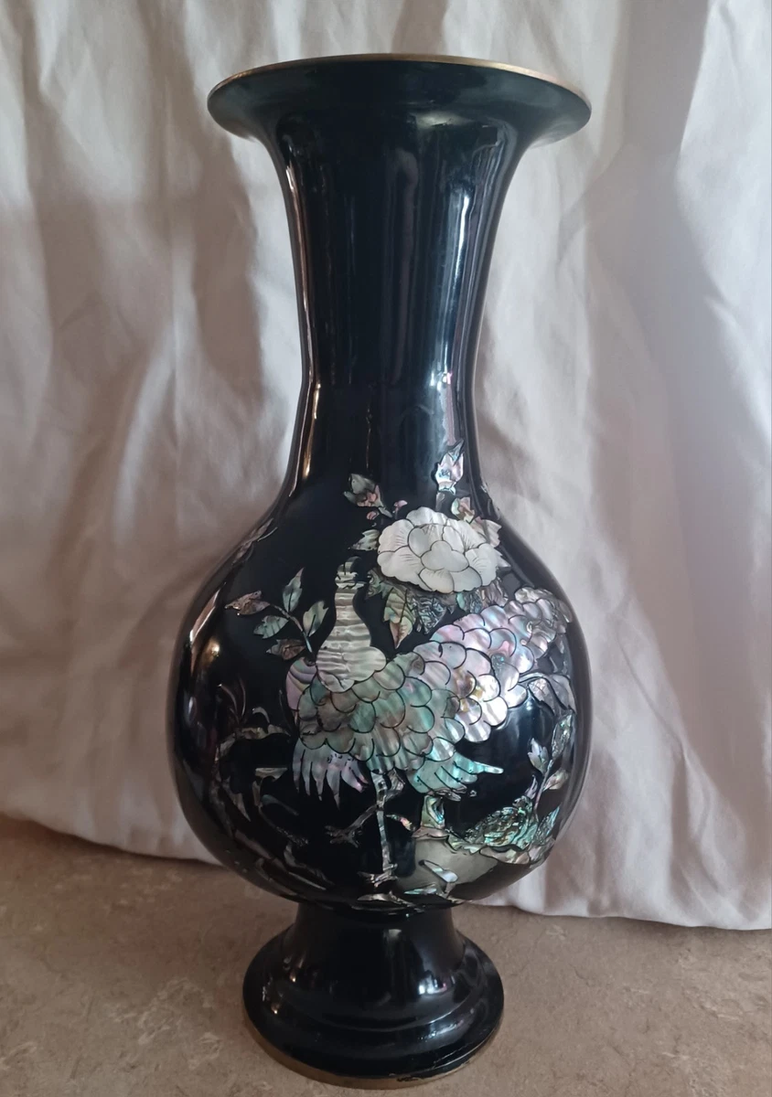 日本美術 藤田和廣作 青磁花瓶 共箱 未使用 陶芸工房「久玲居」 ED11