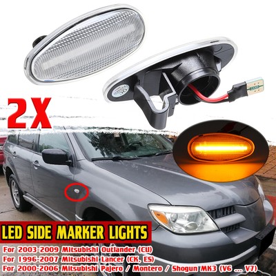 2X Seitenblinker Blinker Klar für Peugeot iOn Citroen C-Zero Mitsubishi Santamo